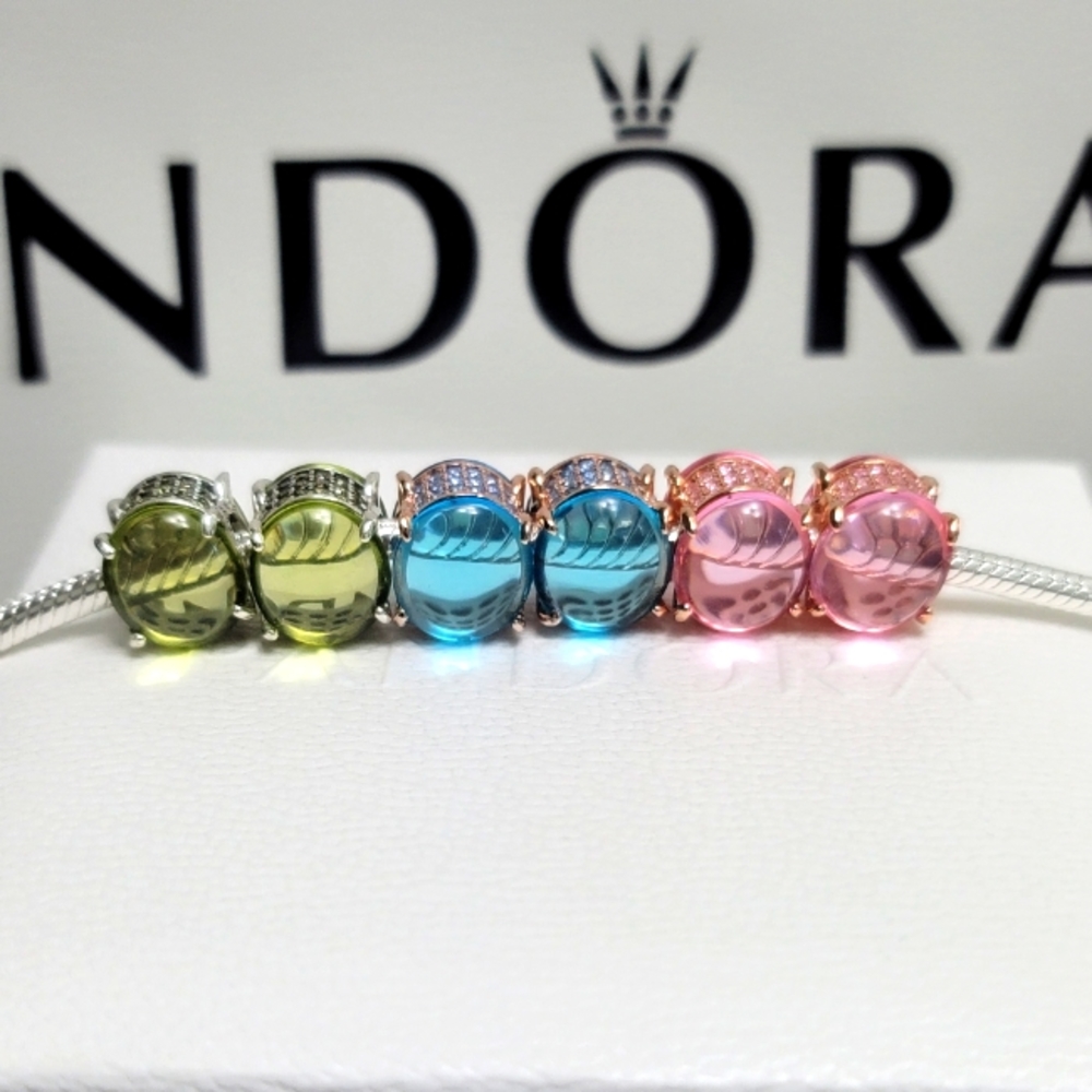 2pcs Pandora Cabochon Charm